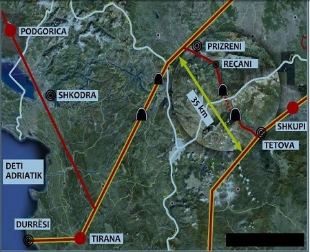 PRİZREN –KALKANDELEN YOLU RAFA KALDIRILDI