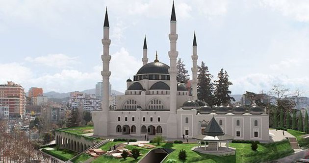 TİRAN CAMİSİNİN YAPIMI BAŞLIYOR