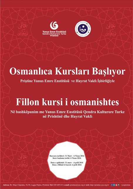 OSMANLICA KURSLARI BAŞLIYOR