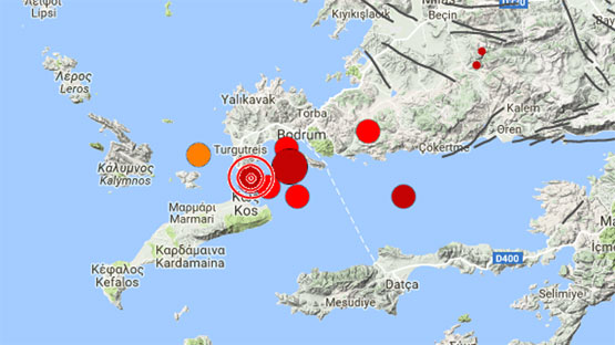 EGE DENİZİ’NDE 6.3 BÜYÜKLÜĞÜNDE DEPREM