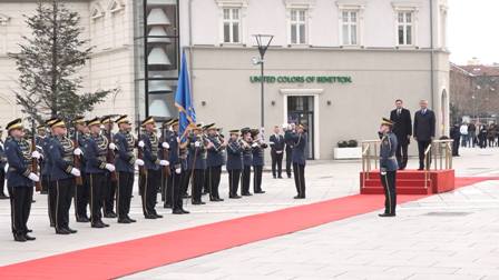 SLOVENYA CUMHURBAŞKANI DEVLET TÖRENİYLE KARŞILANDI