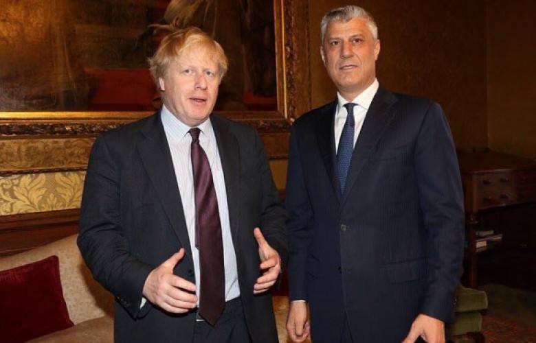 CUMHURBAŞKANI THAÇİ, BORİS JOHNSON İLE GÖRÜŞTÜ