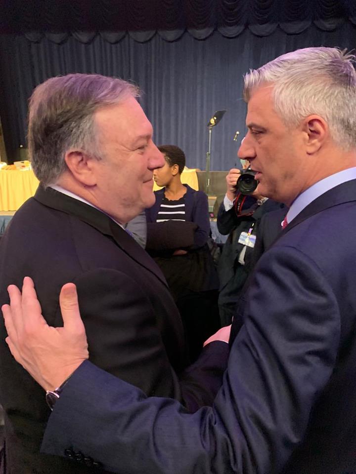  THAÇİ, POMPEO İLE GÖRÜŞTÜ