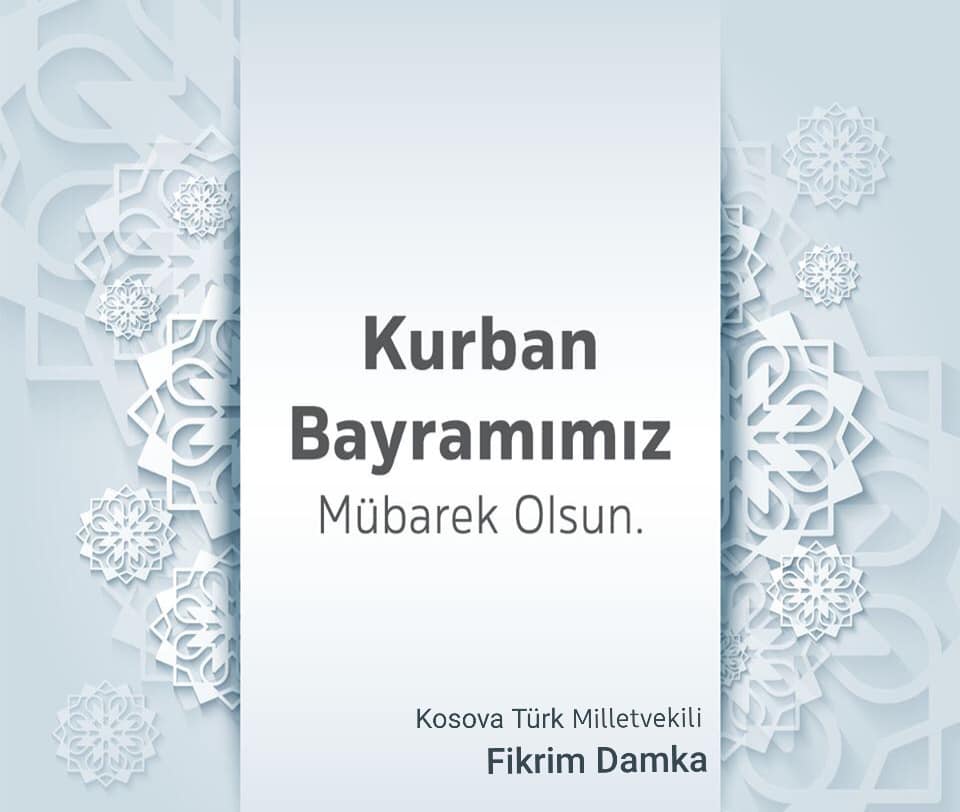 MİLLETVEKİLİ DAMKA’DAN BAYRAM MESAJI