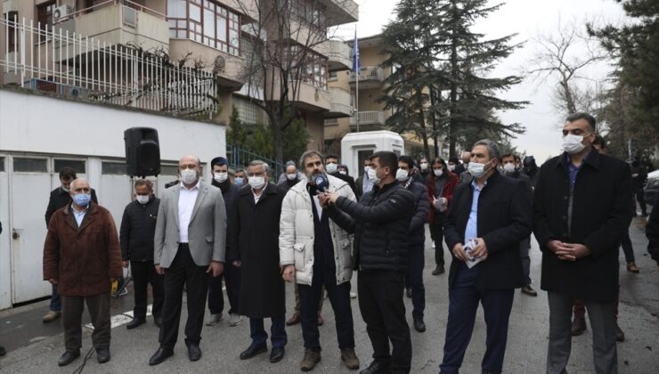 ANAKARA’DAKİ KOSOVA BÜYÜKELÇİLİĞİ ÖNÜNDE KUDÜS PROTESTOSU DÜZENLENDİ