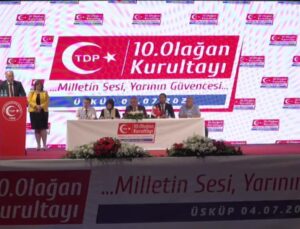 KDTP GENEL BAŞKANI DAMKA, TDP OLAĞAN KURULTAYINA KATILDI