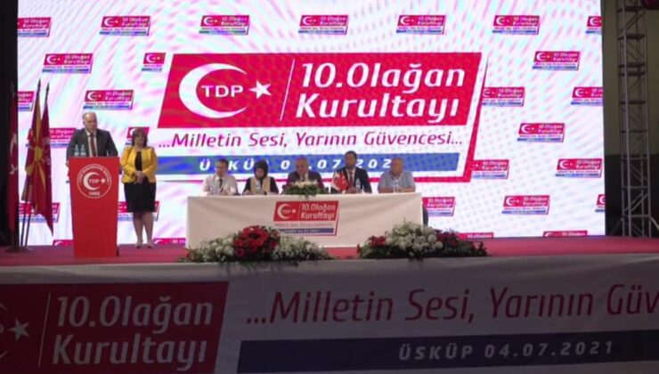 KDTP GENEL BAŞKANI DAMKA, TDP OLAĞAN KURULTAYINA KATILDI