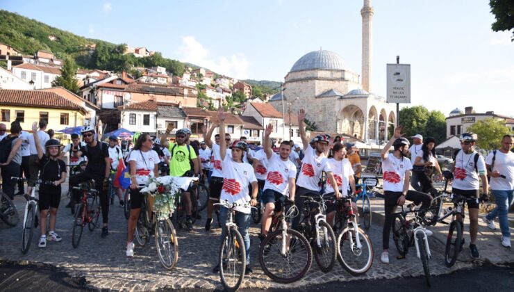 15 TEMMUZ ŞEHİTLERİ İÇİN PEDAL ÇEVİRDİLER