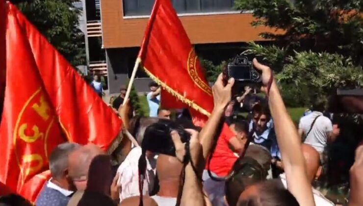 GAZİLERİN PROTESTO GÖSTERİSİ GERGİN BAŞLADI