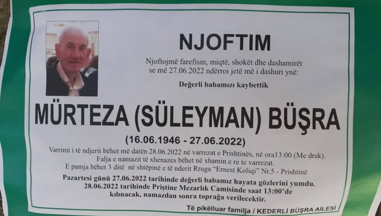 GAZETECİ MURTAZA BÜŞRA İÇİN ANMA TOPLANTISI DÜZENLENECEK