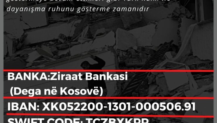 KOSOVA’DA TÜRKİYE MEZUNLAR BİRLİĞİ’NDEN TÜRKİYE İLE DAYANIŞMA KAMPANYASI