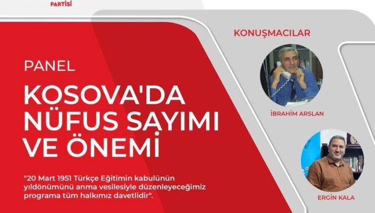 YTHP’DEN KOSOVA’DA NÜFUS SAYIMI PANELİ