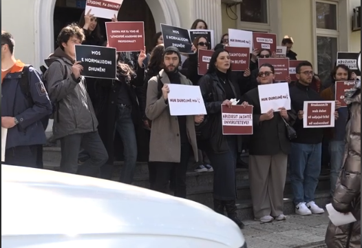 ÖĞRENİCLER PROF. BEKİM BEJTA’NIN TUTUKLANMASINI TALEP ETTİ