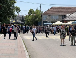  LEPOSAVİÇ’TE PROTESTO GÖSTERİSİ