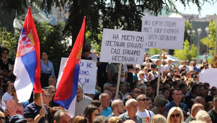 KUZEYDEKİ SIRP PROTESTOSU OLAYSIZ SONA ERDİ