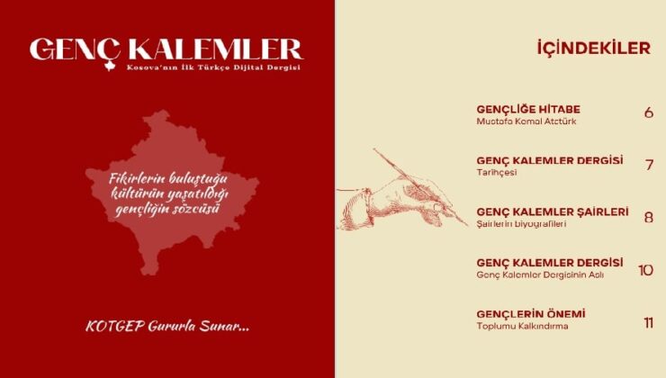 TÜRK GENÇLERİNDEN DİJİTAL DERGİ – “GENÇ KALEMLER”