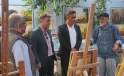 KOSOVALI RESSAM İSMET BÖLÜKEMİNİ’NİN KEMER’DE SERGİSİ AÇILDI