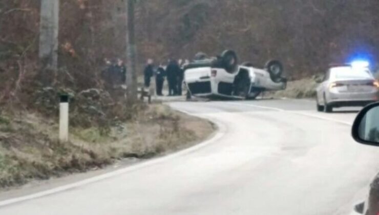 KUZEYDE MEYDANA GELEN TRAFİK KAZASINDA 5 POLİS YARALANDI