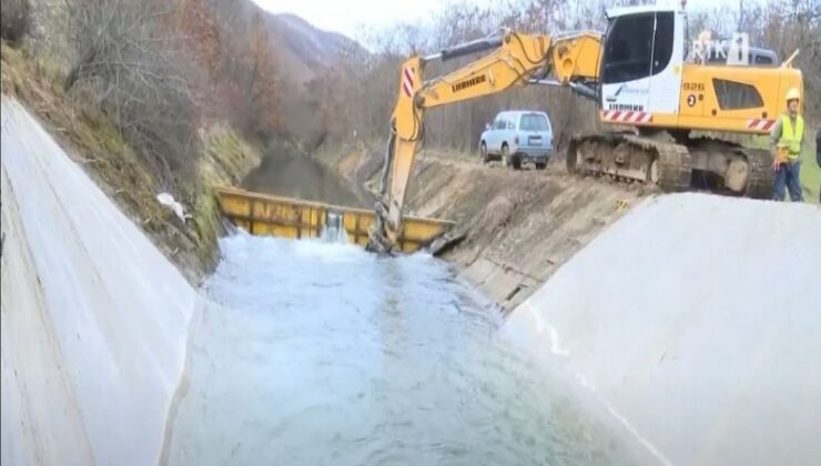 PATLATILAN SU KANALINI YÖNLENDİRME ÇALIŞMALARI SÜRÜYOR